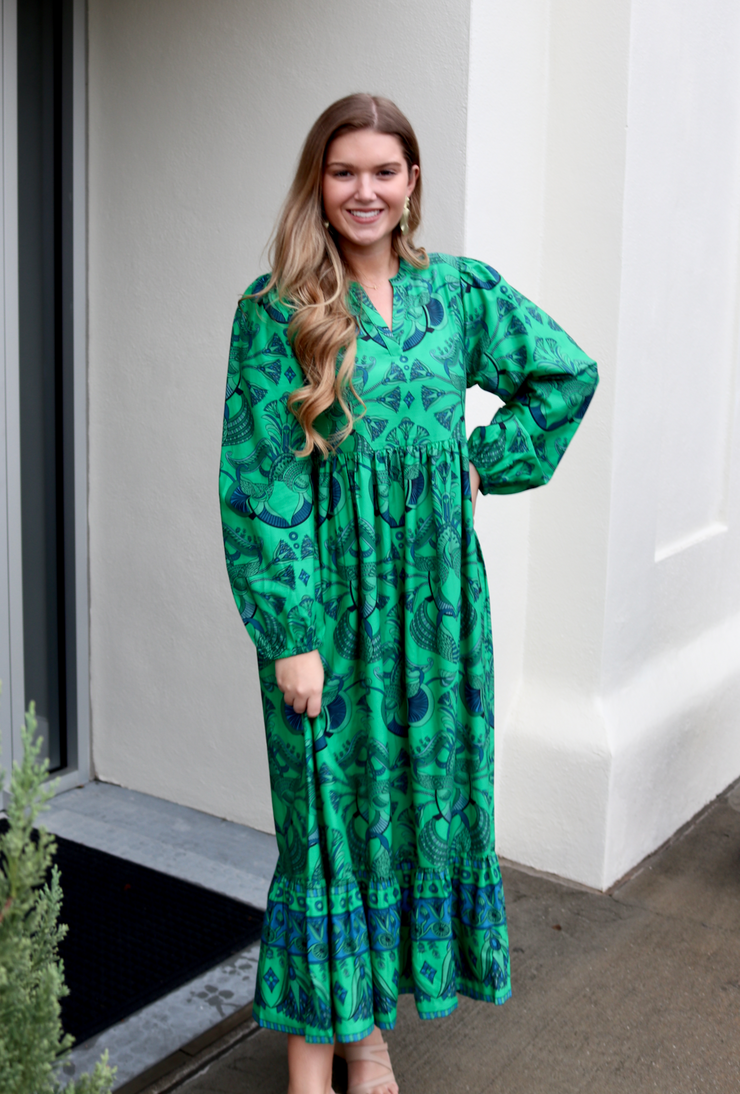 Jenny Maxi Dress | Emerald