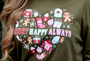 Merry Happy Always Long Sleeve Tee