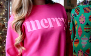 Merry Puff Pink Sweatshirt