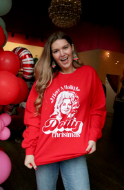 Holly Dolly Christmas Sweatshirt