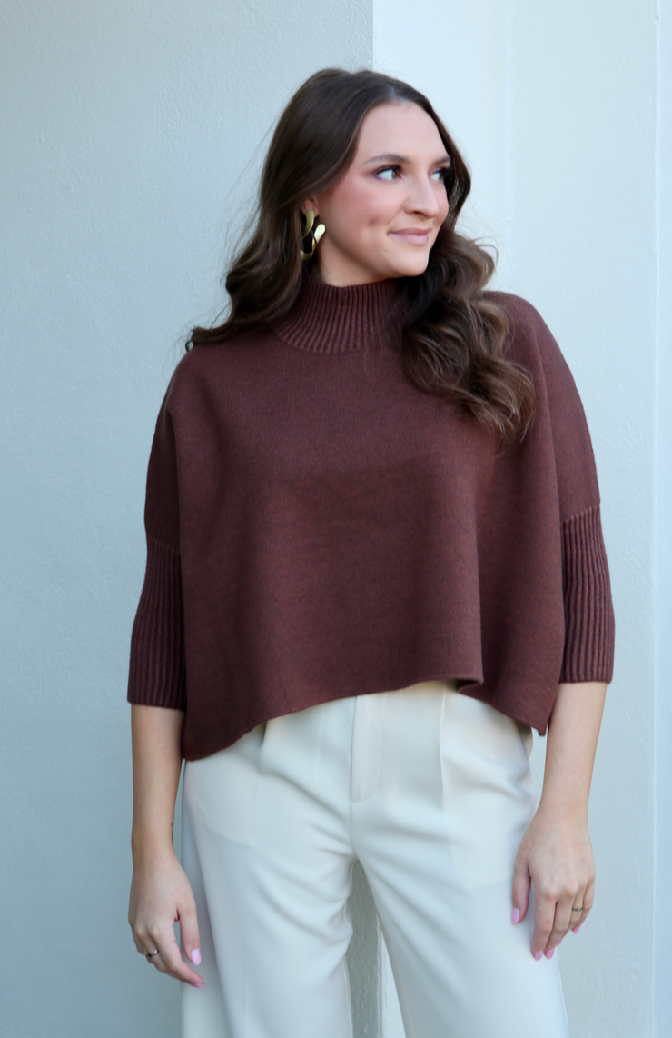 Aja Sweater | Heather Brown