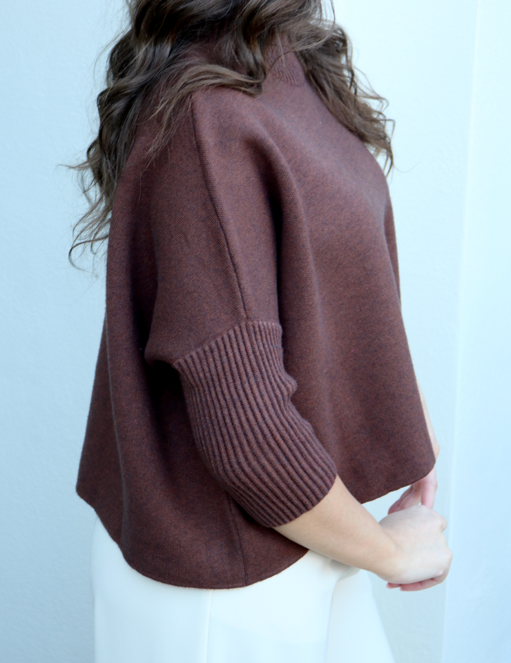 Aja Sweater | Heather Brown