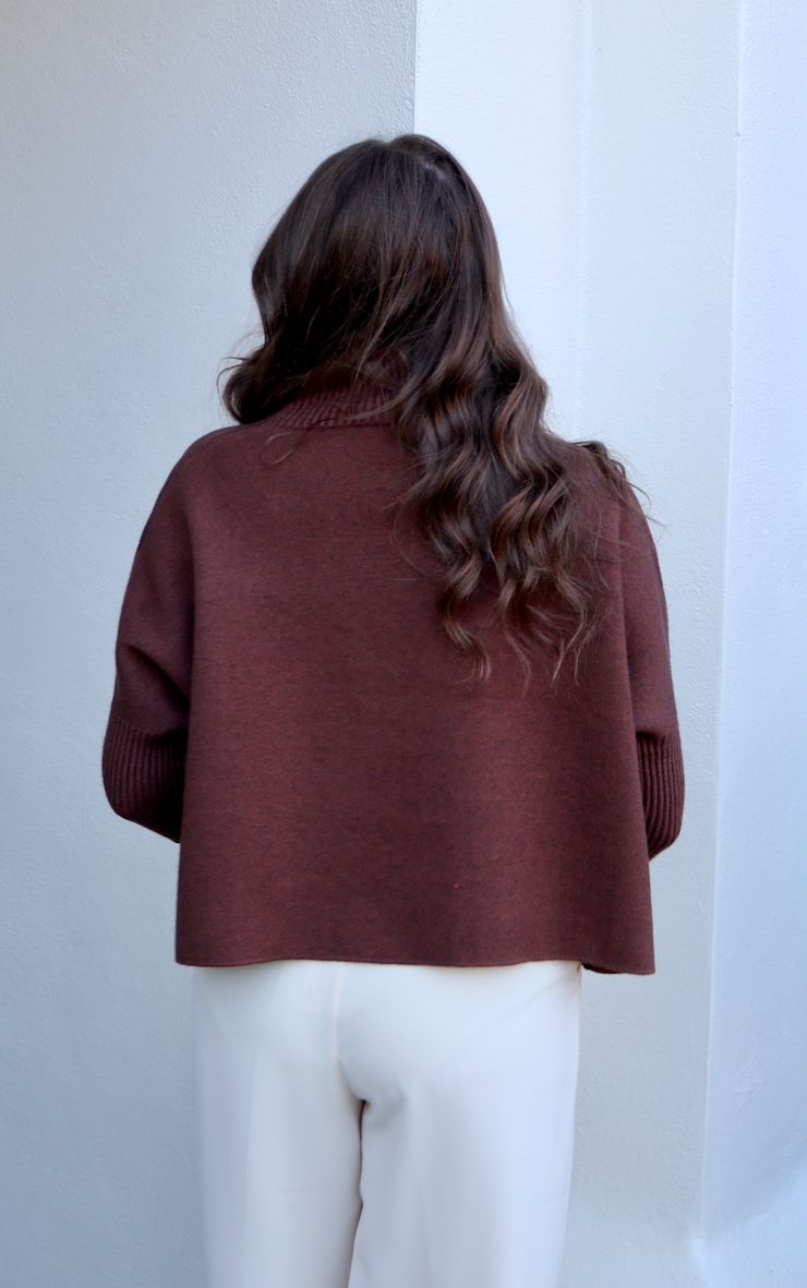 Aja Sweater | Heather Brown