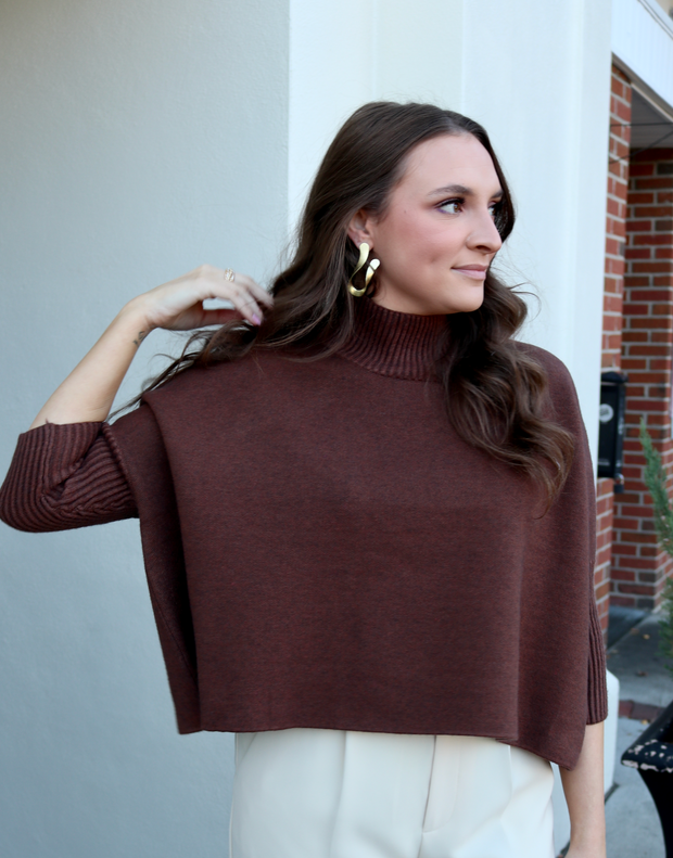 Aja Sweater | Heather Brown