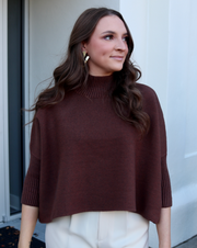 Aja Sweater | Heather Brown