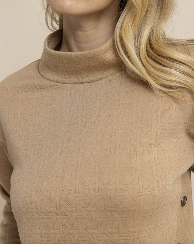 Cordelia Quilted Pullover | Tannin