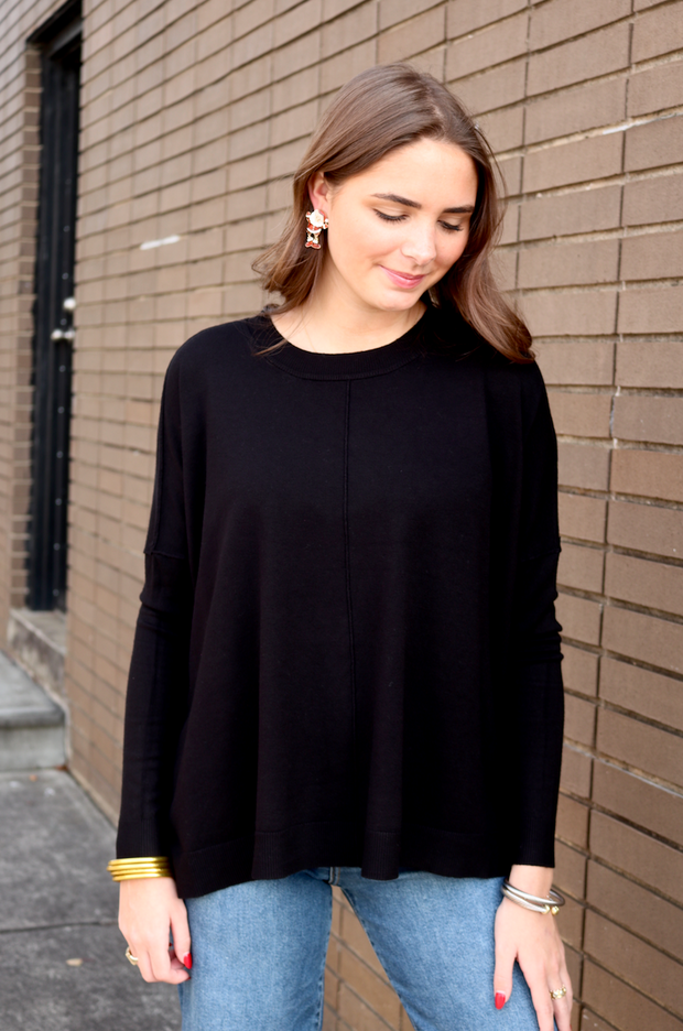 Classic Crew Sweater | Black