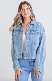 Denim and Pearls Jacket