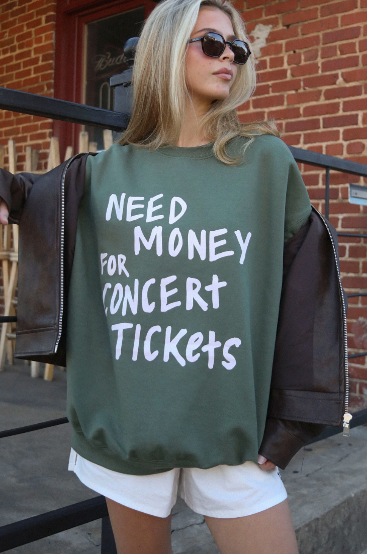 Concert Tickets Sweatshirt