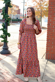 Yellowstone Smocked Maxi