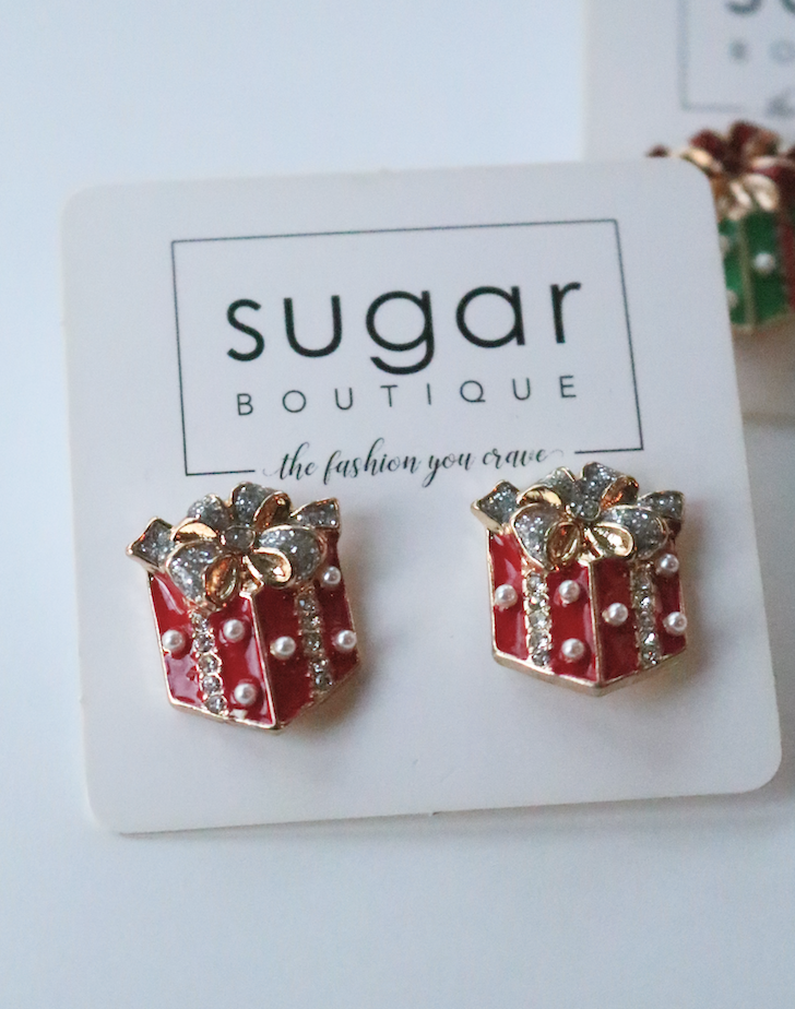 Sparkling Present Stud (3 colors!)