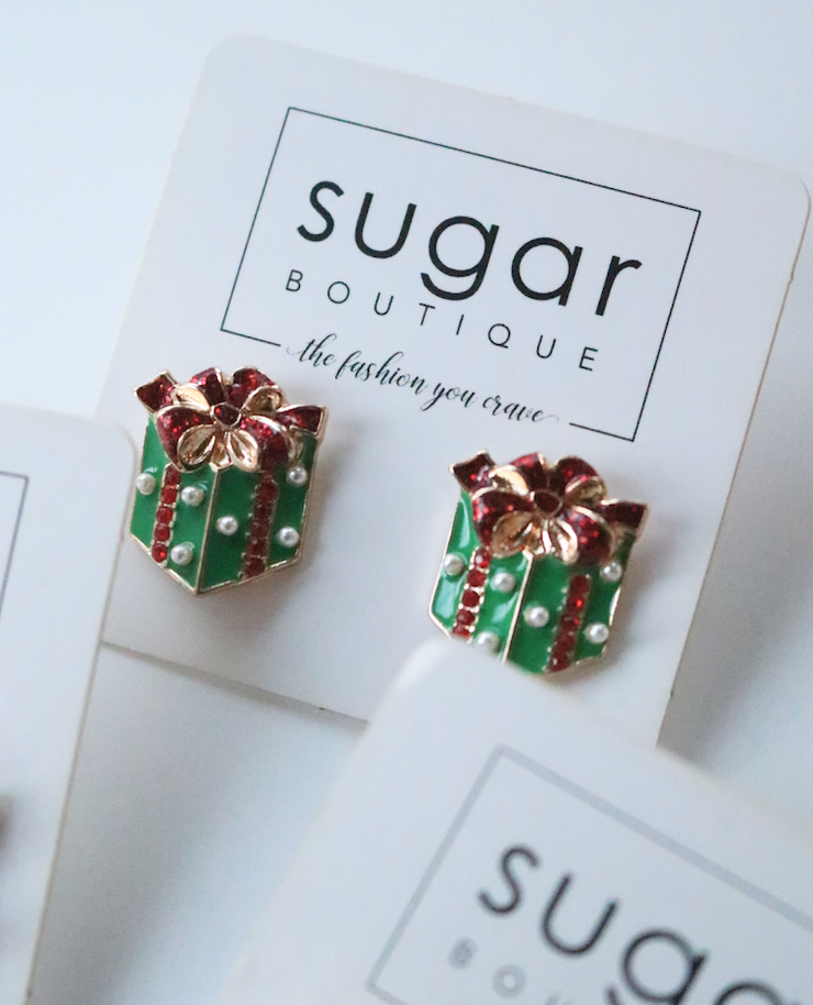 Sparkling Present Stud (3 colors!)