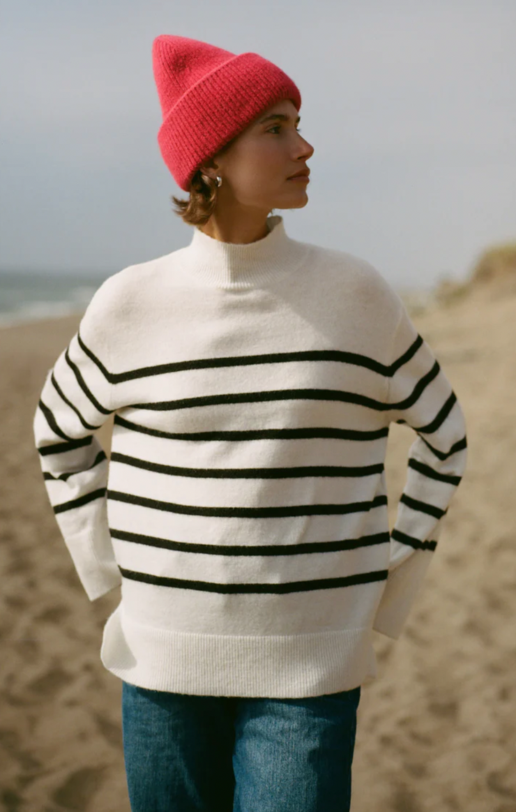 Finn Stripe Turtleneck Sweater