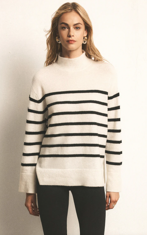 Finn Stripe Turtleneck Sweater