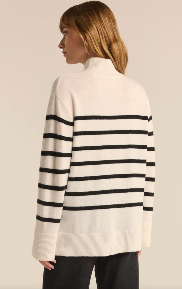 Finn Stripe Turtleneck Sweater