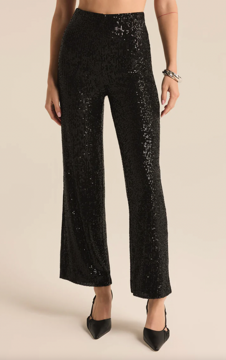 Skylar Sequin Cropped Pant