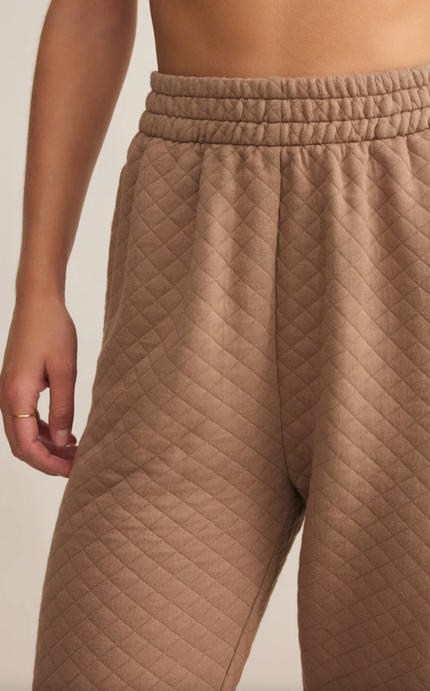 Slim Quilted Jogger | Campfire