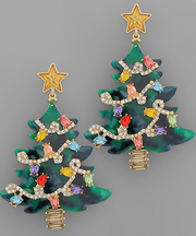 Festive Lights Christmas Tree Earring