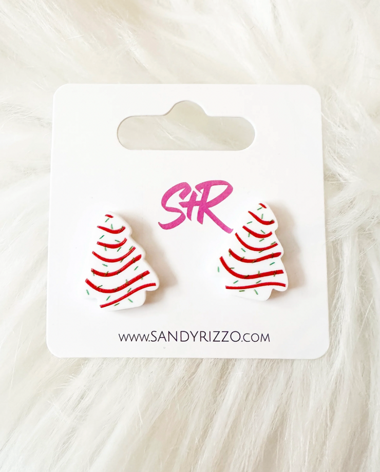 Christmas Tree Cake Studs