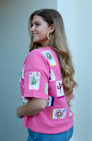 Pink Mahjong Sweatshirt