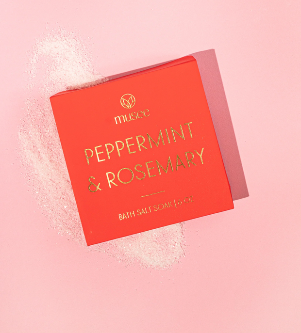 Peppermint & Rosemary Mint Bath Salt Soak