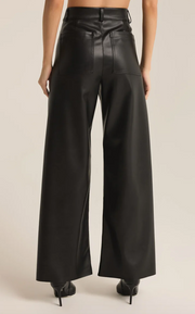 Rilynn Faux Leather Pant  | Black