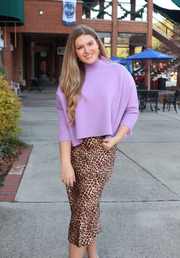 Luxe Leopard Midi Skirt