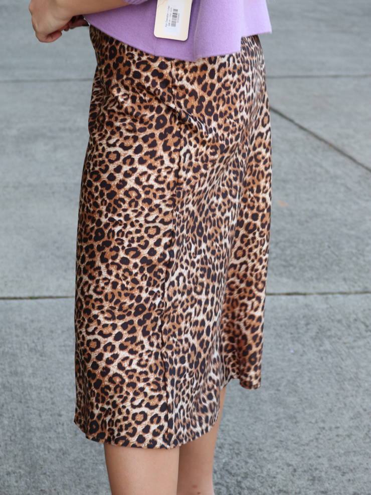 Luxe Leopard Midi Skirt