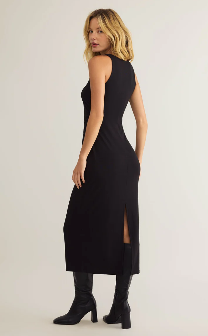 Adison Midi Dress | Black