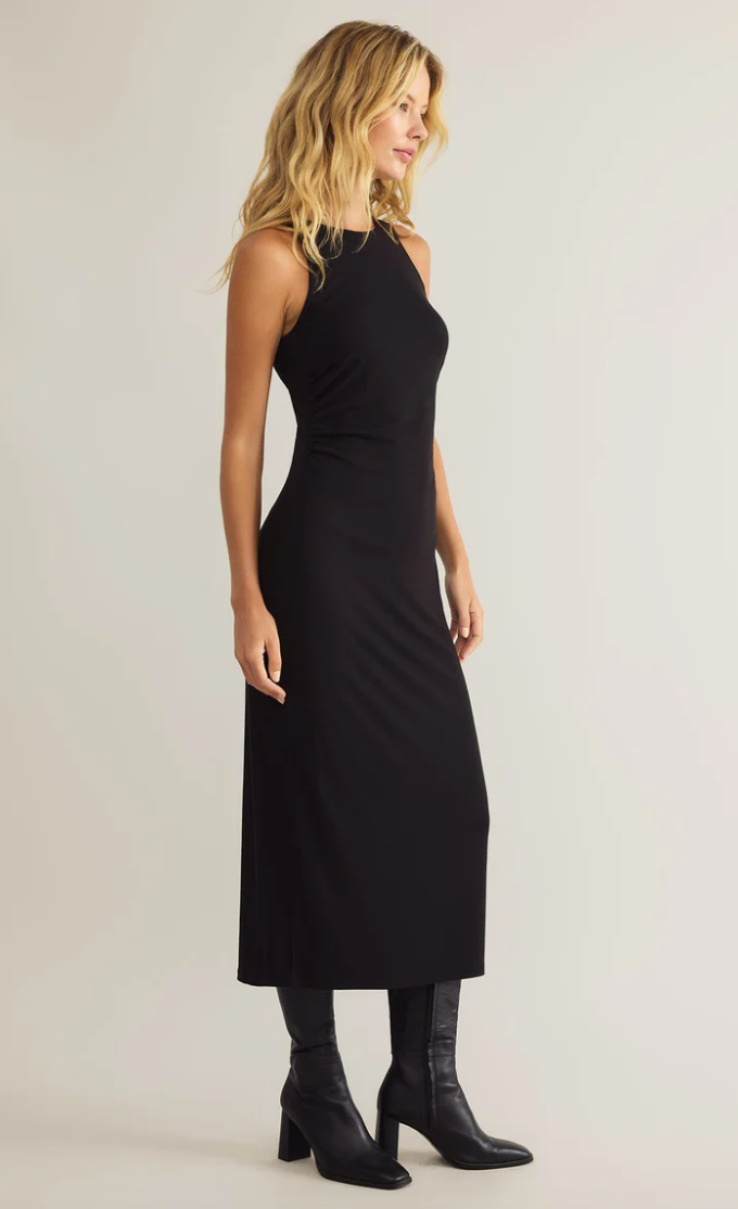 Adison Midi Dress | Black