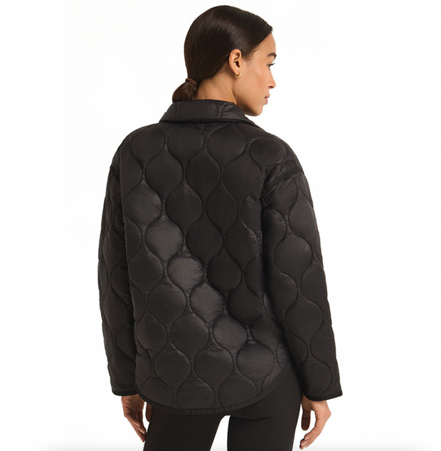 Time is Now Quilted Jacket | Black