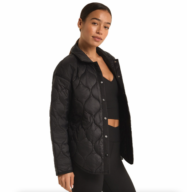 Time is Now Quilted Jacket | Black