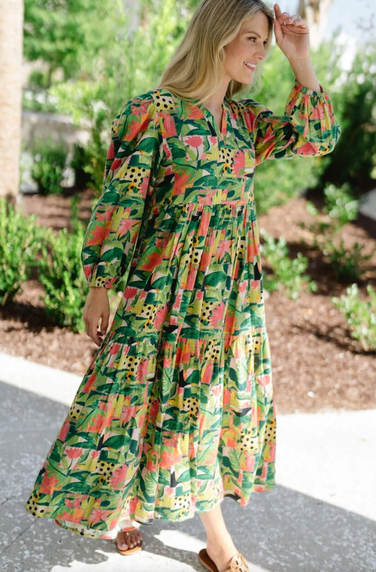 Jenny Maxi Dress | Tropical Mirage