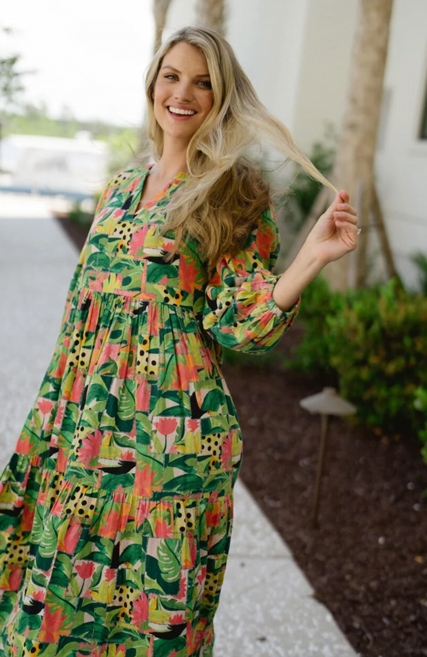 Jenny Maxi Dress | Tropical Mirage