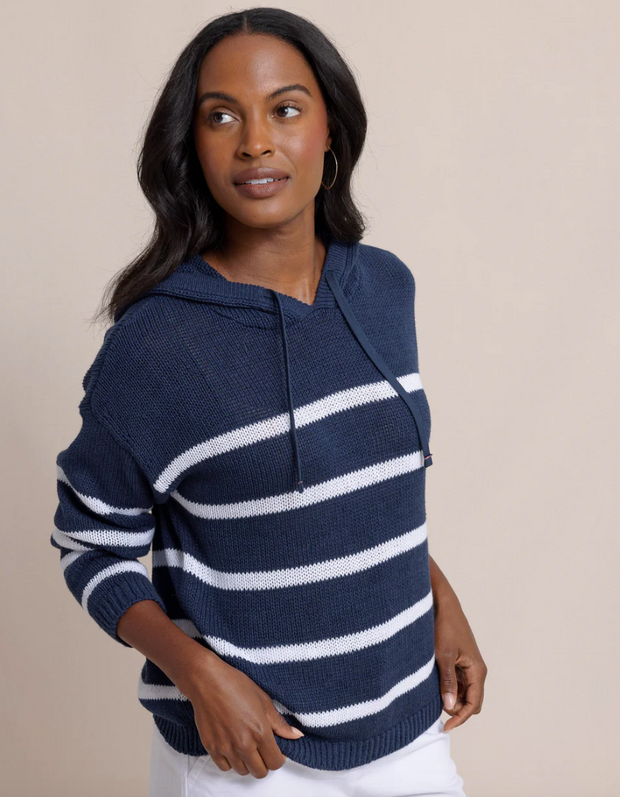 Everlee Striped Hoodie Sweater