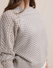 Ophelia Open Stitch Sweater | Driftwood Khaki