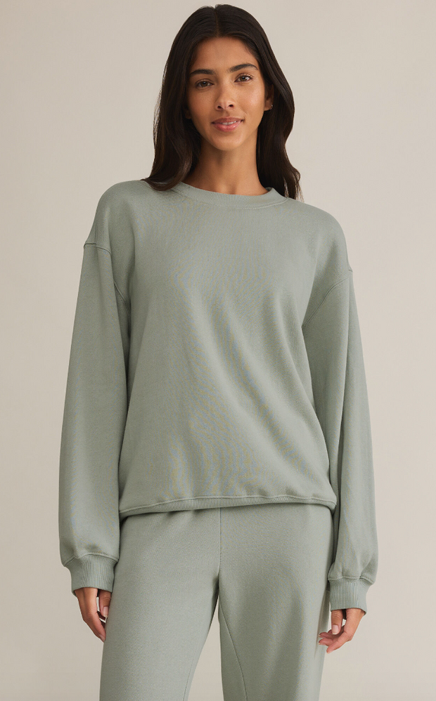 Boyfriend Sweatshirt | Sage Green