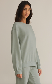 Boyfriend Sweatshirt | Sage Green