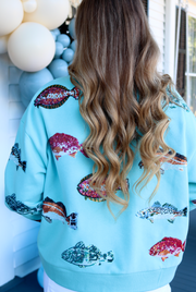 Fishy Fishy Sweatshirt | Light Blue