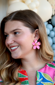 Brazilian Flower Earring | Pink