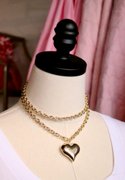 Junior Puff Heart Necklace