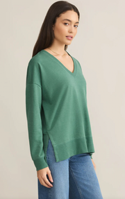 Modern V-Neck Weekender | Botanical Green