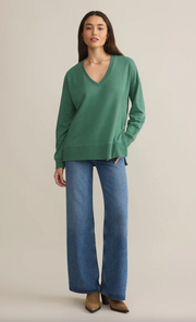 Modern V-Neck Weekender | Botanical Green