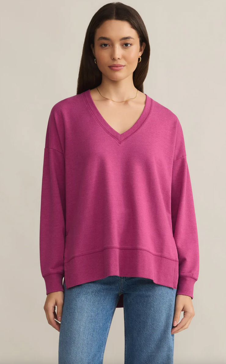 Modern V-Neck Weekender | Magenta