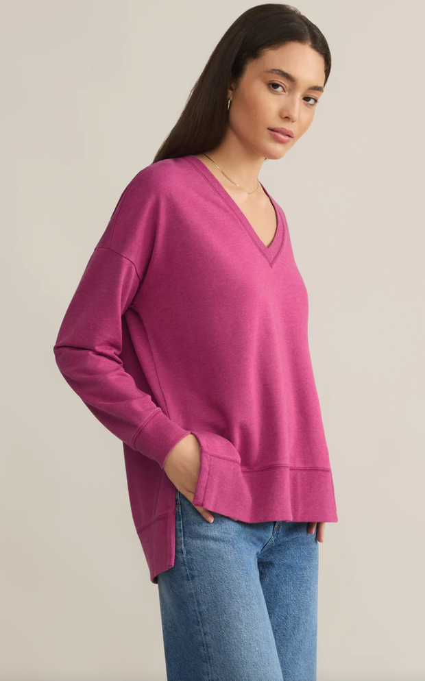 Modern V-Neck Weekender | Magenta