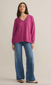 Modern V-Neck Weekender | Magenta