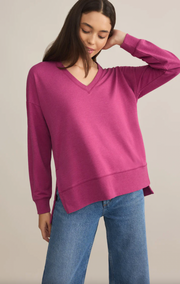 Modern V-Neck Weekender | Magenta