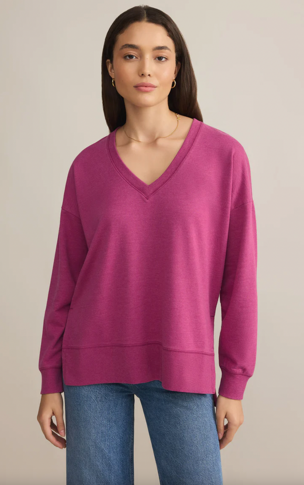 Modern V-Neck Weekender | Magenta