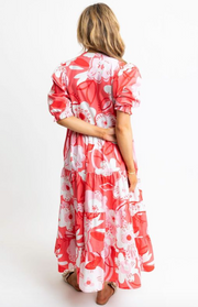 Artist Floral Tiered Maxi