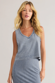 Sloan V-Neck Denim Top